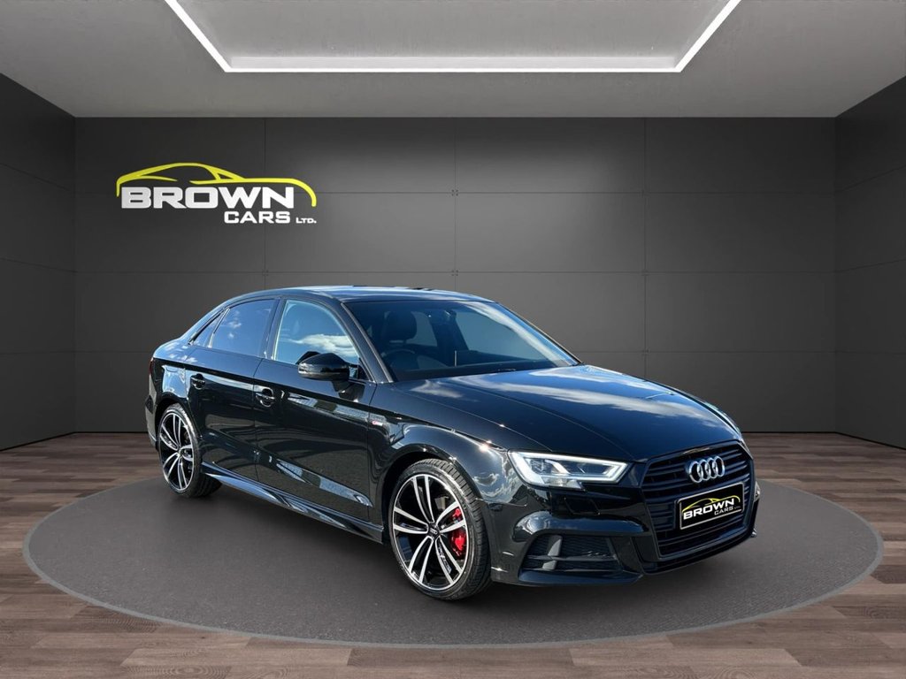 test22019 Audi A3 1.6 TDI 30 Black Edition Saloon r Diesel S Tronic Euro 6 (s/s) (116 ps) Diesel Automatic **** LOW MILES **** – Brown Cars Newry